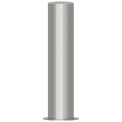 Stainless steel post |  204 mm | to be fixed by plugswith base plate  285 mm | total length approx. 900 mm